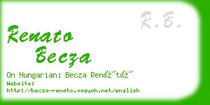 renato becza business card